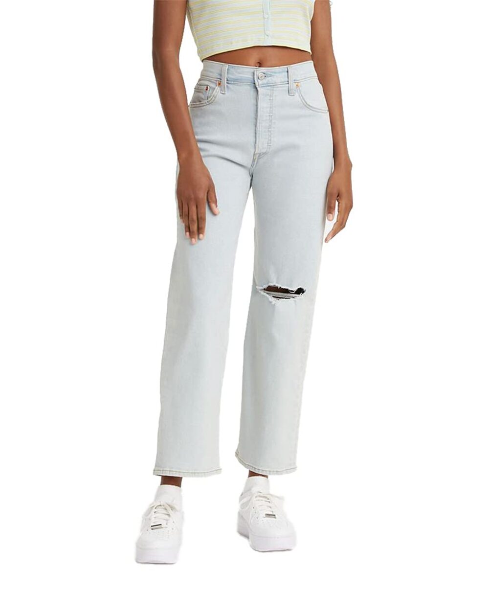 Levi's Ribcage Straight Rip Ankle Jean- 27